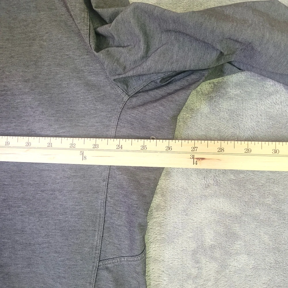 Lululemon Button Up Shirt Mens XXL Gray Performance Stretch Casual